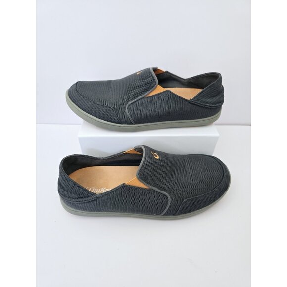 Olukai Nohea Mesh Shoes 10 Slip On Grey Gray Mens Causal Breathable Loafers - Picture 1 of 12